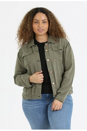 WASHED LIGHT WEIGHT TENCEL JAC ...